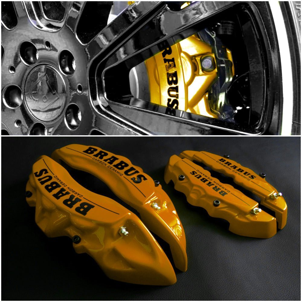 Gold disc Brabus Caliper Covers Carbon Ceramic Sign 4 pcs Set for Mercedes-Benz G-Wagon W463