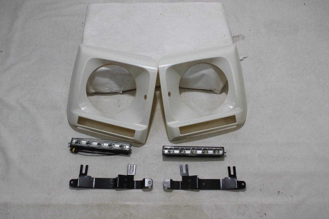 Headlight covers with LED DRL for Mercedes W463 1979-2018