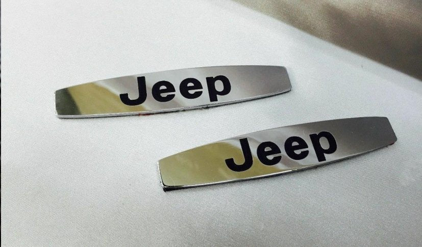 Jeep Floor Mats Emblems Logo Badges Sticker 2pcs set!
