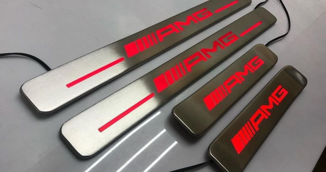 LED Illuminated Door sills limited edition G63 AMG Edition 55 for Mercedes-Benz W463A W464 G-Class