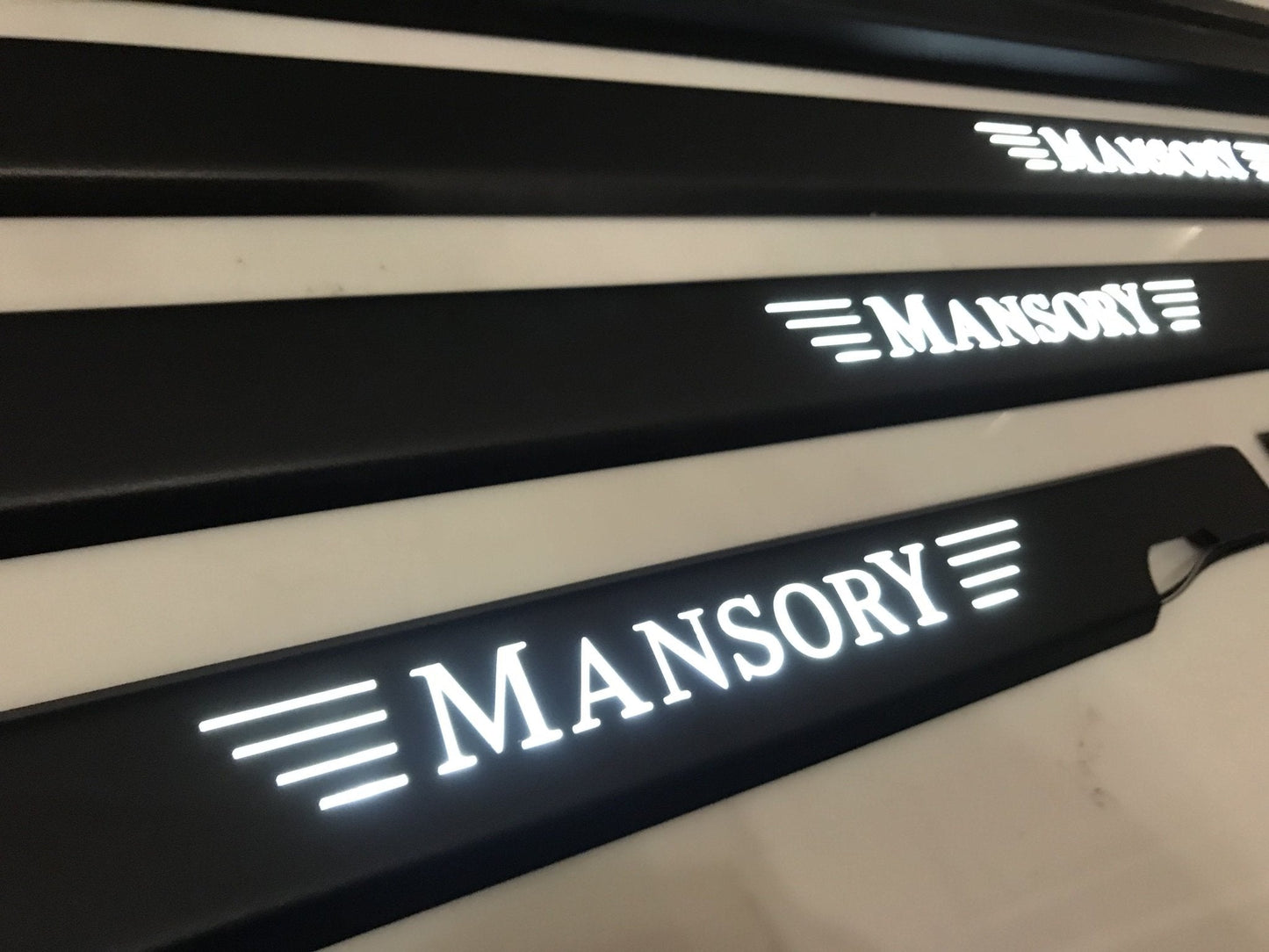 Mansory LED Illuminated Black Door Sills 4 or 5 pcs for Mercedes-Benz G-Class W463