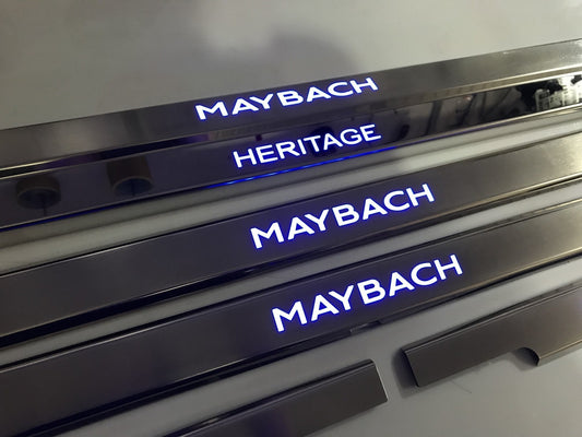Maybach Heritage LED Illuminated Door Sills 4 or 5 pcs for Mercedes-Benz G-Class W463