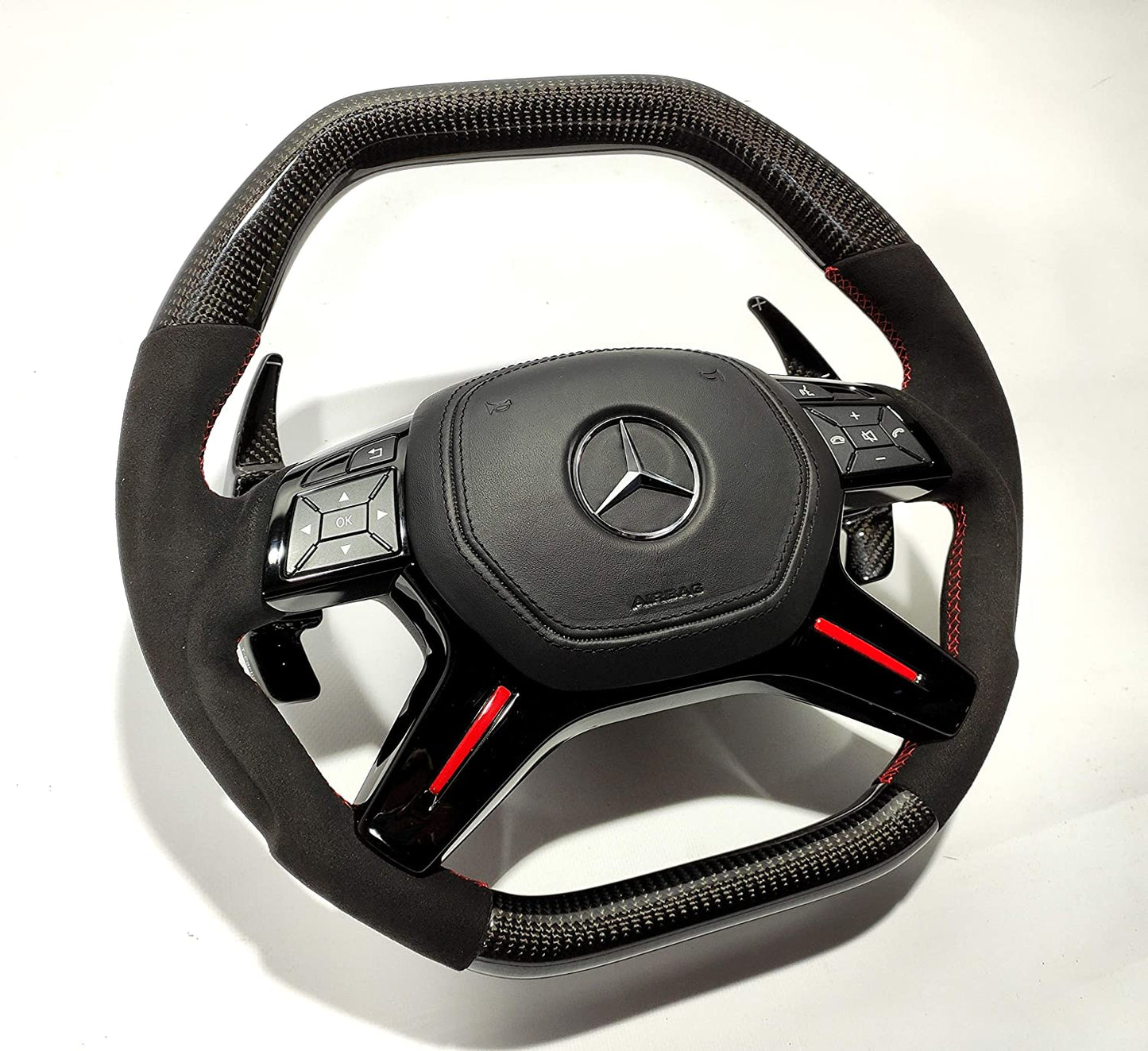 Mercedes-Benz Carbon Alcantara Steering Wheel G-Wagon GL ML Class W463 X166 W166