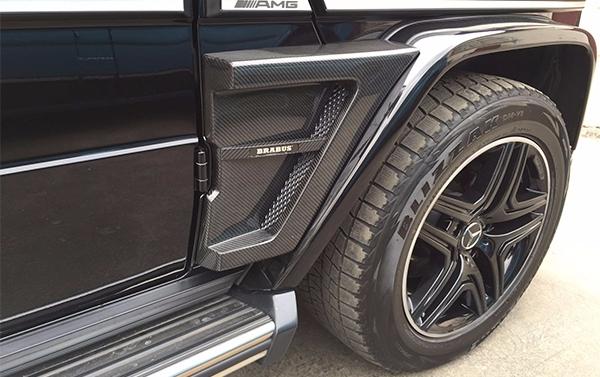 Mercedes-Benz G-Class W463 Led Illuminated Fenders Side Carbon Insertions 2pcs Set for Brabus Widestar