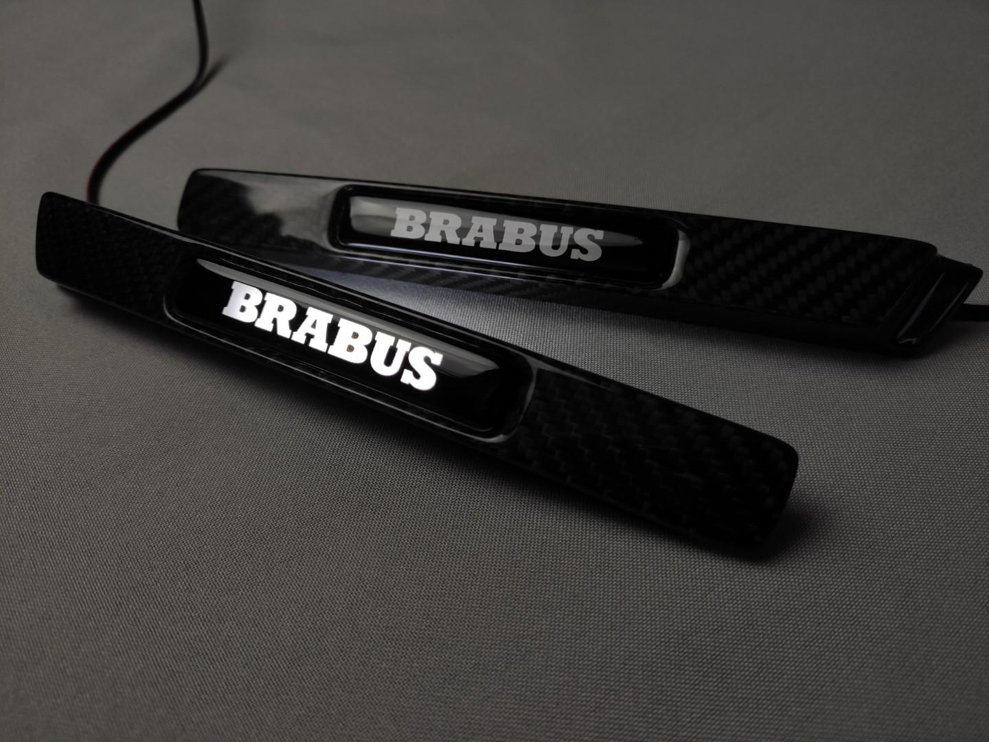 Mercedes-Benz G-Class W463 Led Illuminated Fenders Side Carbon Insertions 2pcs Set for Brabus Widestar