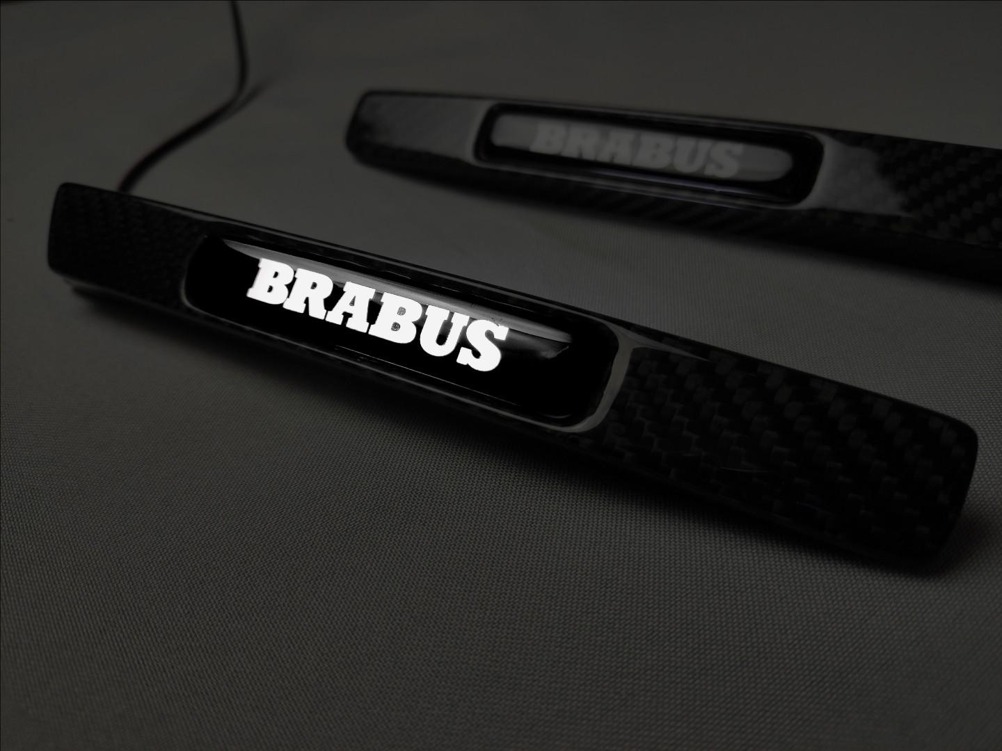 Mercedes-Benz G-Class W463 Led Illuminated Fenders Side Carbon Insertions 2pcs Set for Brabus Widestar