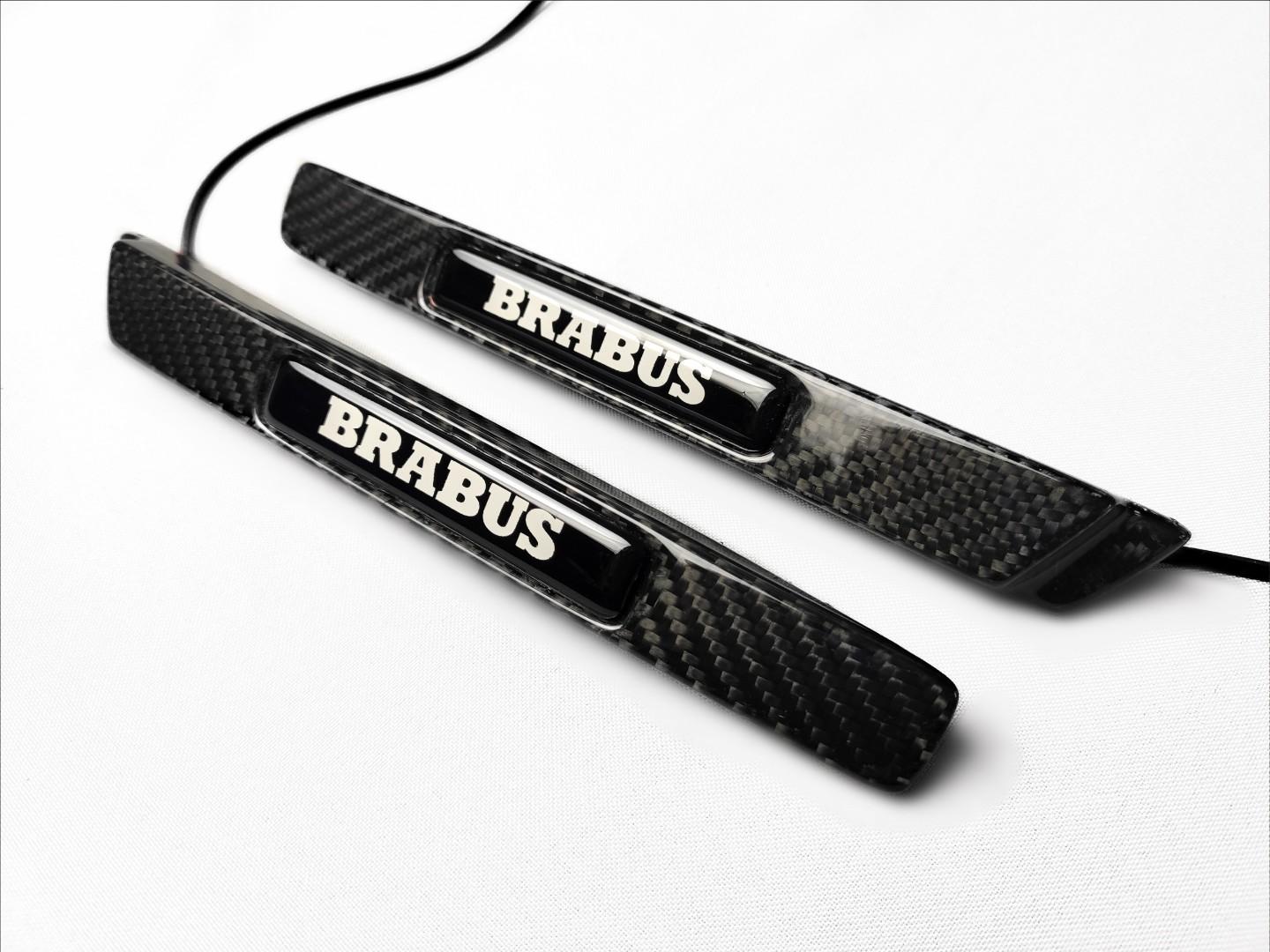 Mercedes-Benz G-Class W463 Led Illuminated Fenders Side Carbon Insertions 2pcs Set for Brabus Widestar