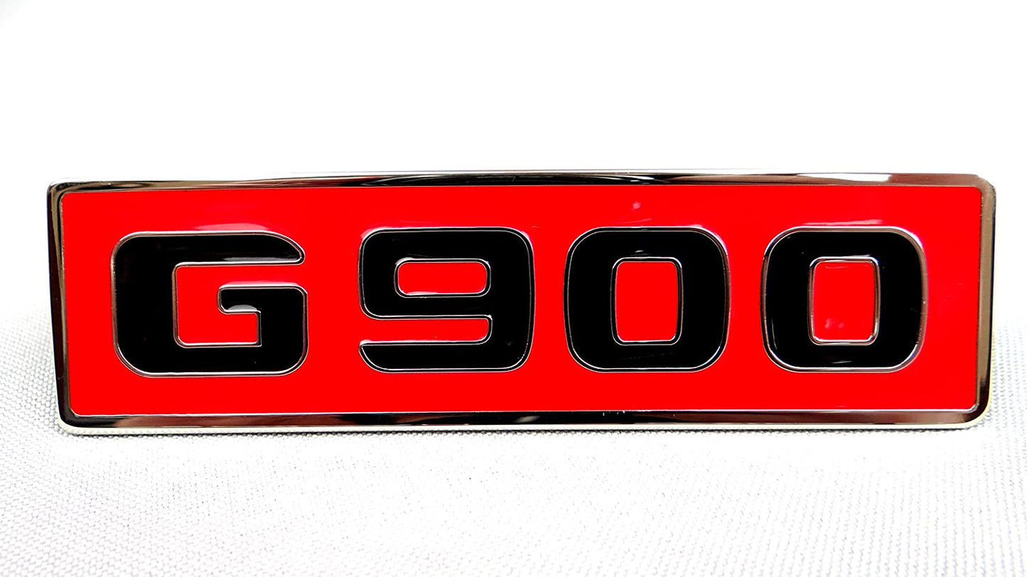 Mercedes-Benz G900 G-Wagon G-Class W463 Brabus Style Red Body Emblem Sticker Badge Letters Logo Set 3 pcs Steel G63 G55 G500