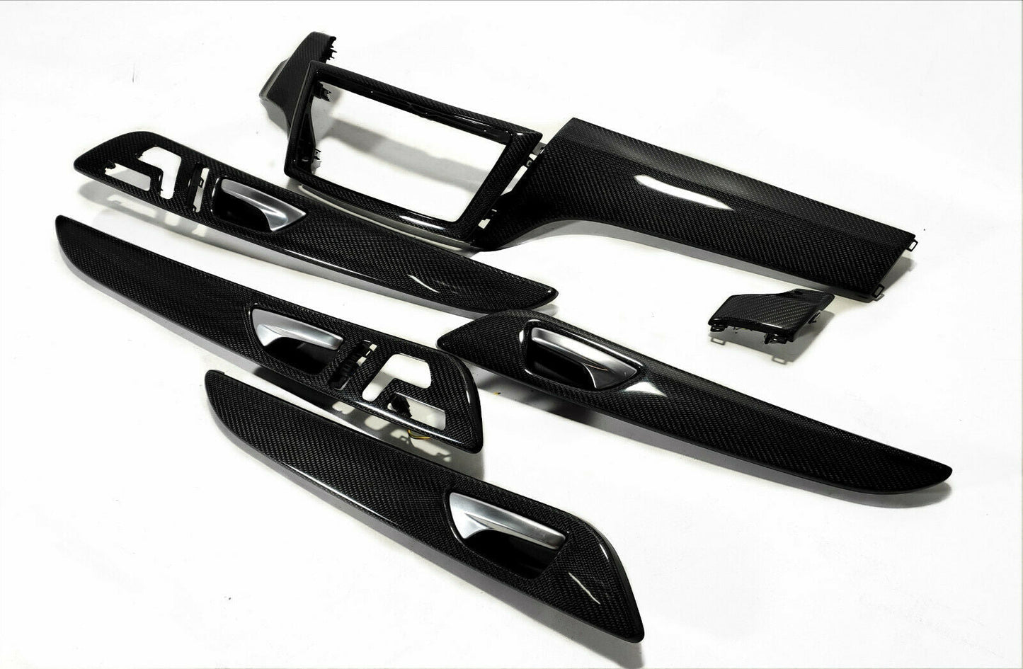 Mercedes-Benz GLE C292 Interior Carbon Panels Trim 8 pcs Set