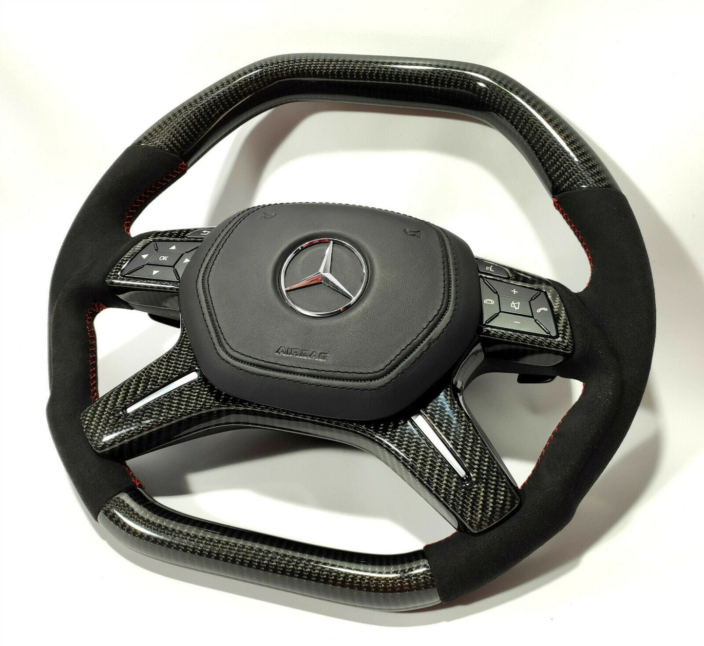 Mansory Steering Wheel Carbon Alcantara for Mercedes-Benz G GL ML W463 W166 X166