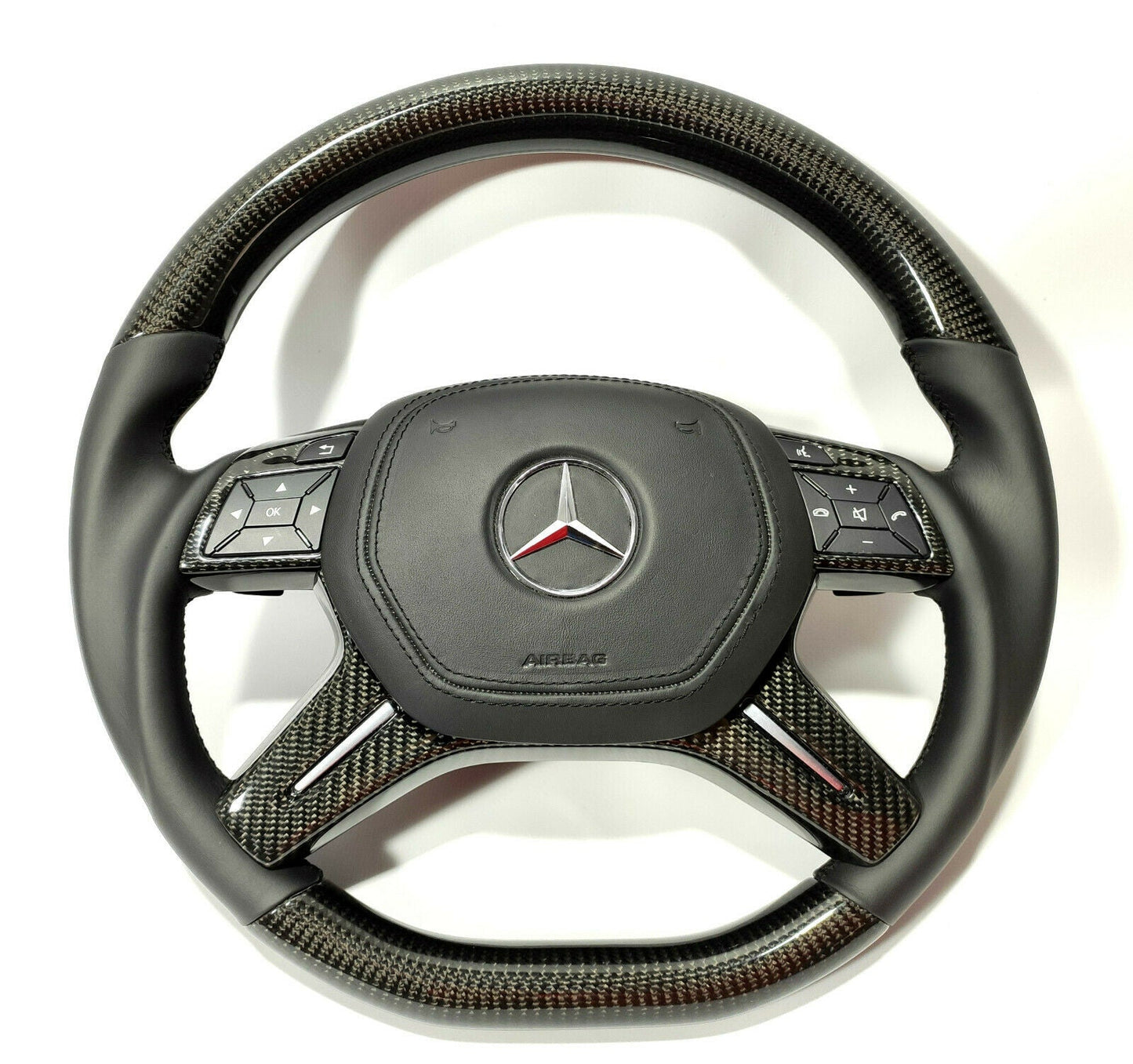 Mansory Steering Wheel Carbon Leather for Mercedes-Benz G GL ML W463 W166 X166