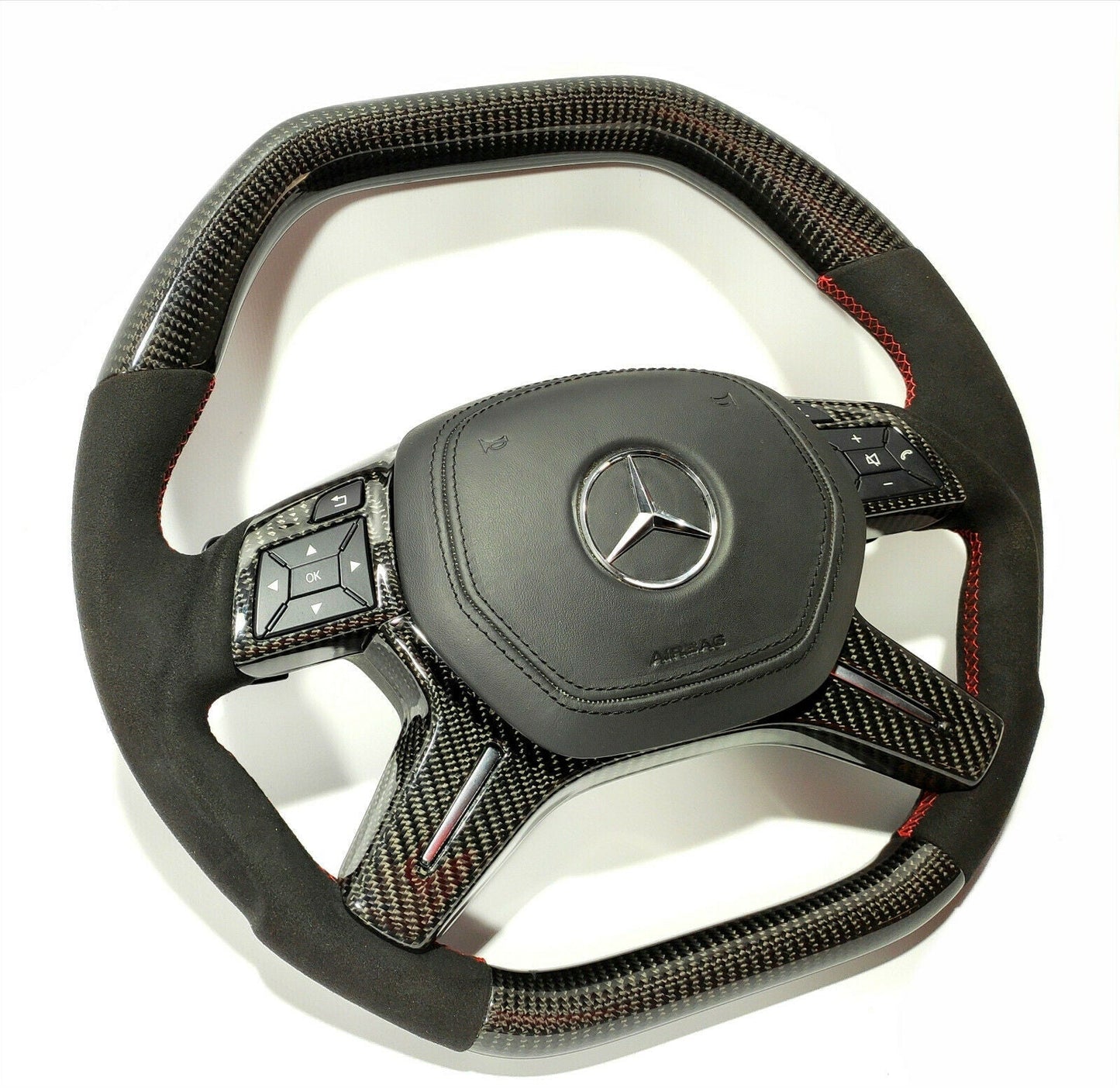 Mansory Steering Wheel Carbon Alcantara for Mercedes-Benz G GL ML W463 W166 X166