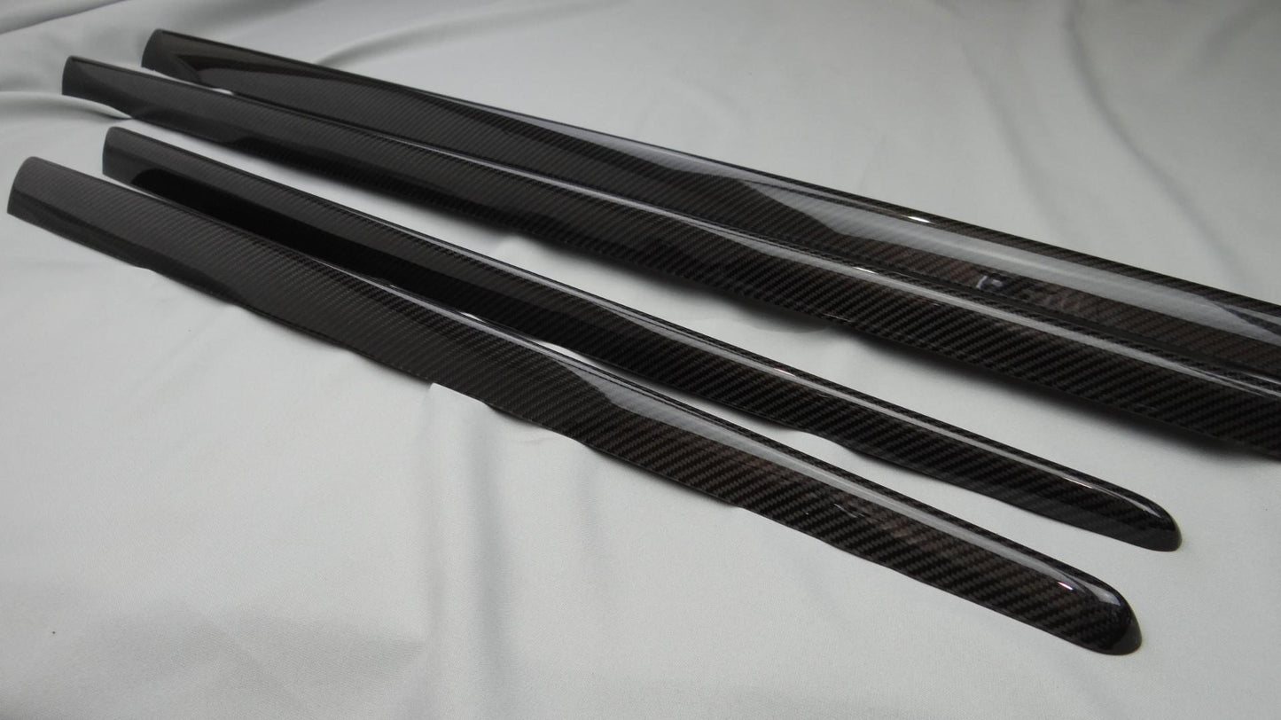 Mercedes-Benz S-Class W222 Carbon Side Skirts Exterior Mouldings Trim 4pcs Set