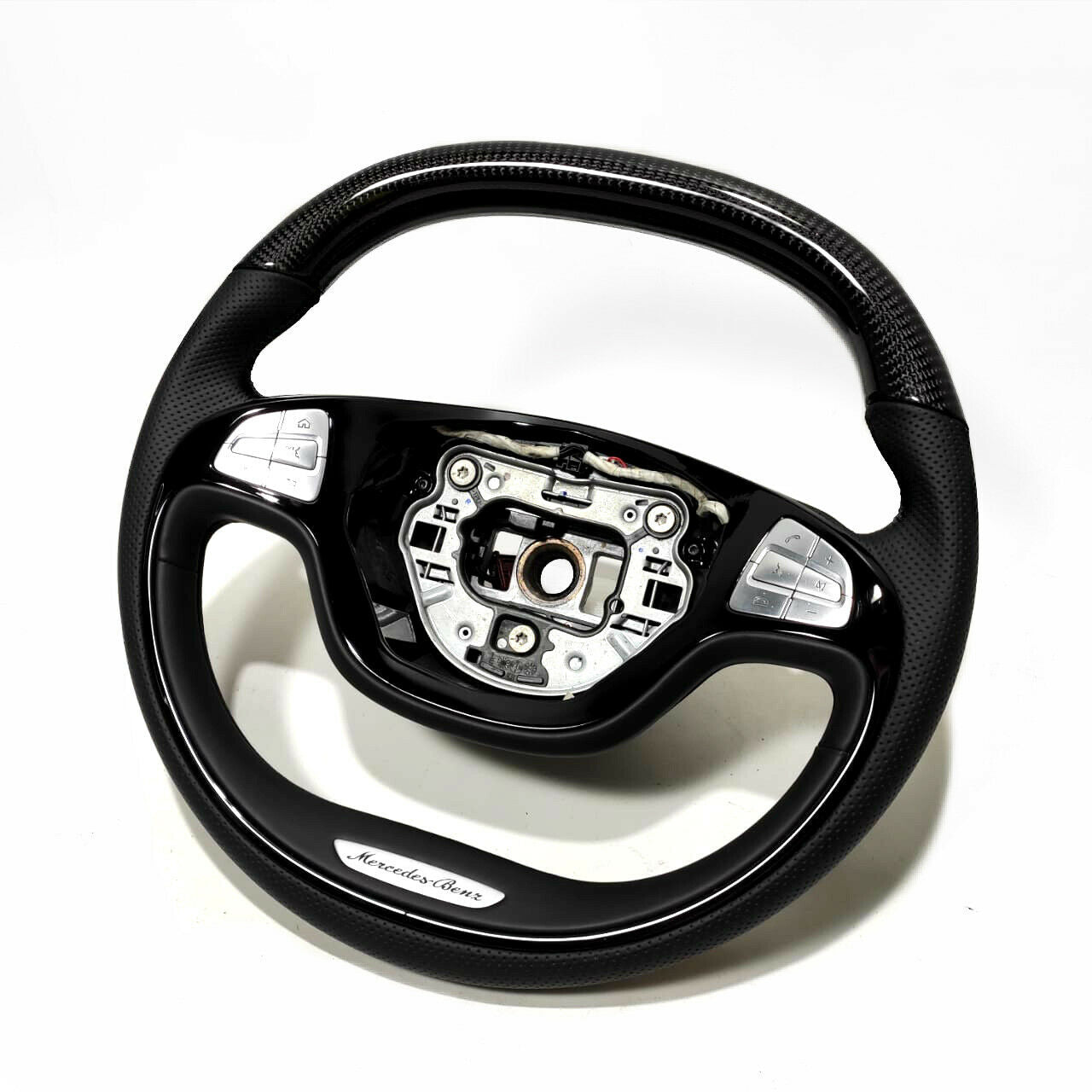 Mercedes-Benz S-Class W222 S500 S600 Steering Wheel Carbon Leather Piano Black