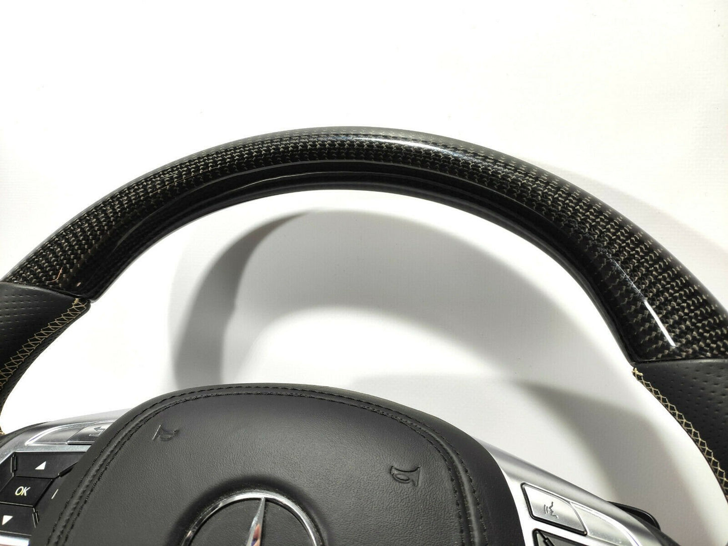 Mercedes-Benz Steering Wheel Carbon Fiber G-Wagon GL ML W166 W463 Mansory Style