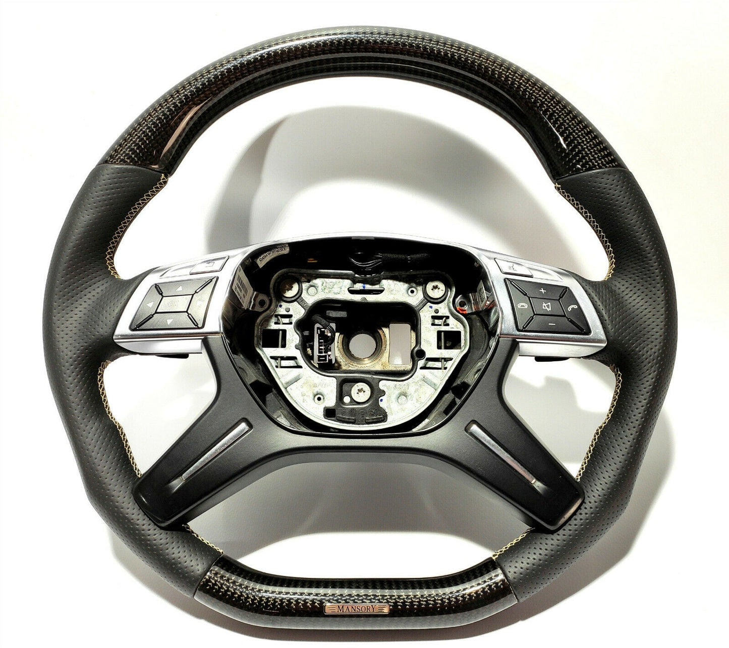 Mercedes-Benz Steering Wheel Carbon Fiber G-Wagon GL ML W166 W463 Mansory Style