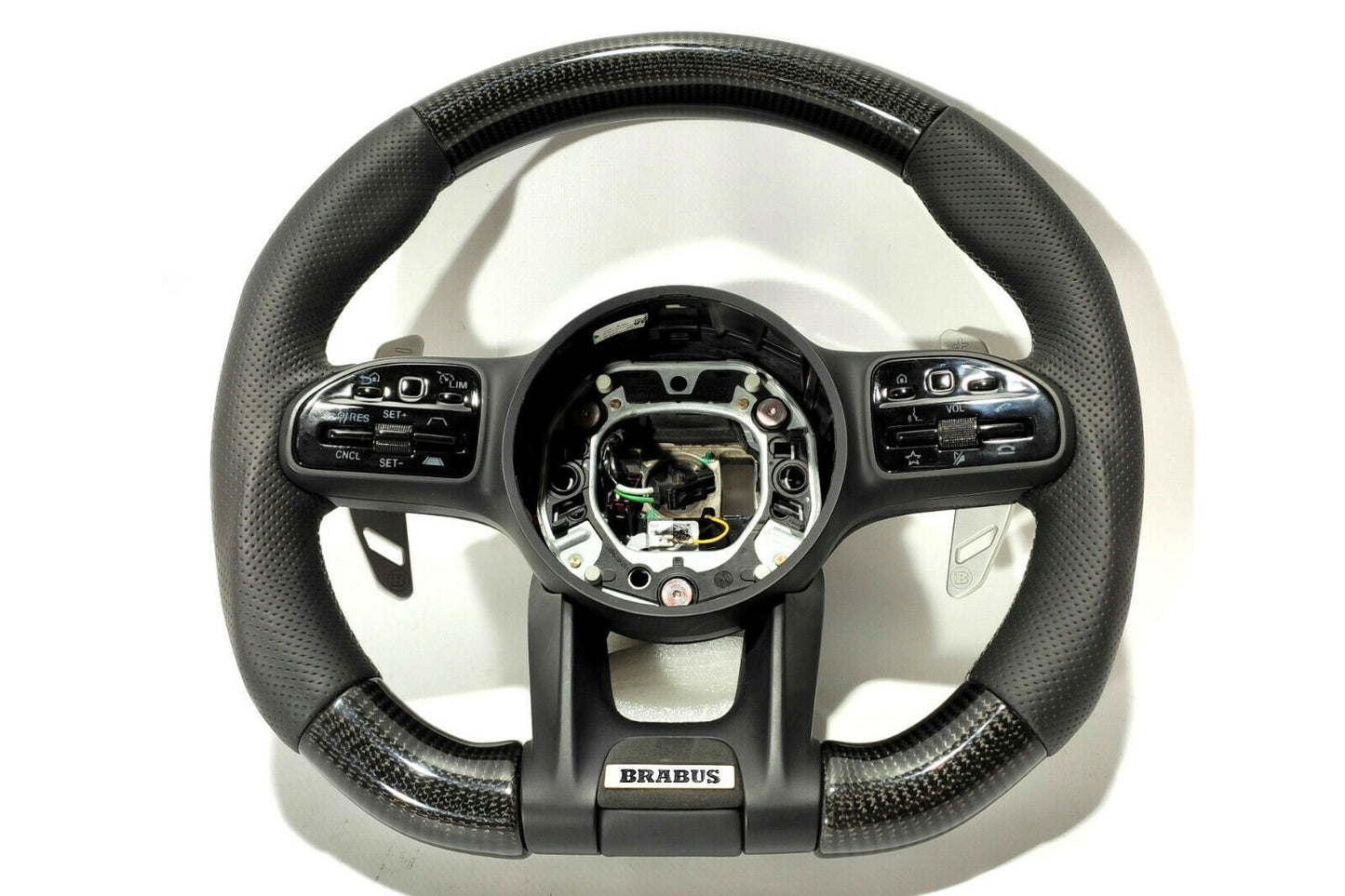 Mercedes-Benz W222 W463A Brabus Style G63 S-Class Steering Wheel Leather Carbon