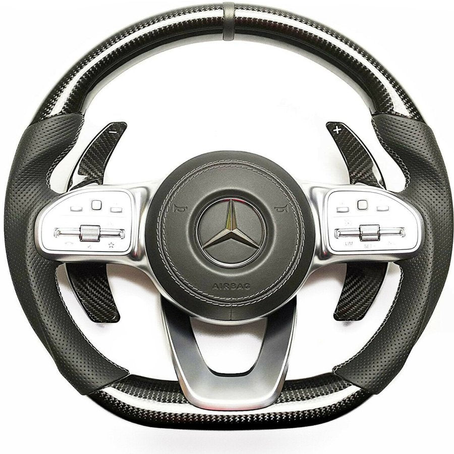 Mercedes-Benz W222 W463A G63 G500 Steering Wheel Carbon Leather Paddle Shifts