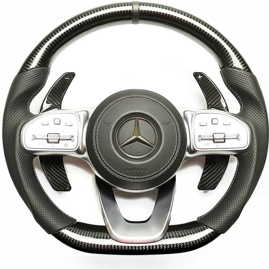 Mercedes-Benz W222 W463A G63 G500 Steering Wheel Carbon Leather Paddle Shifts