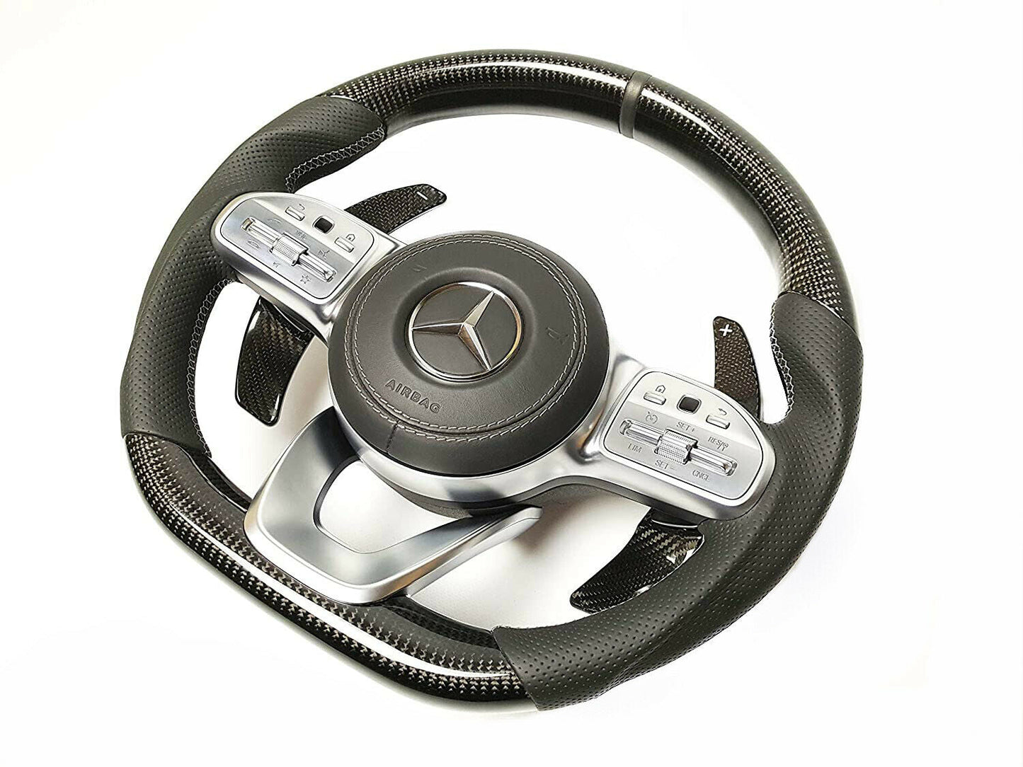 Mercedes-Benz W222 W463A G63 G500 Steering Wheel Carbon Leather Paddle Shifts