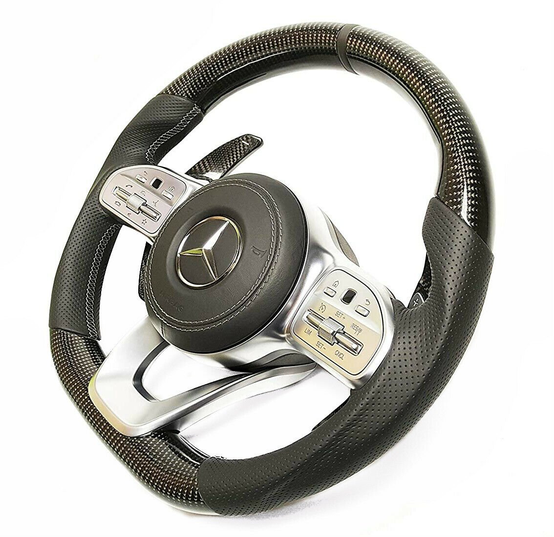 Mercedes-Benz W222 W463A G63 G500 Steering Wheel Carbon Leather Paddle Shifts