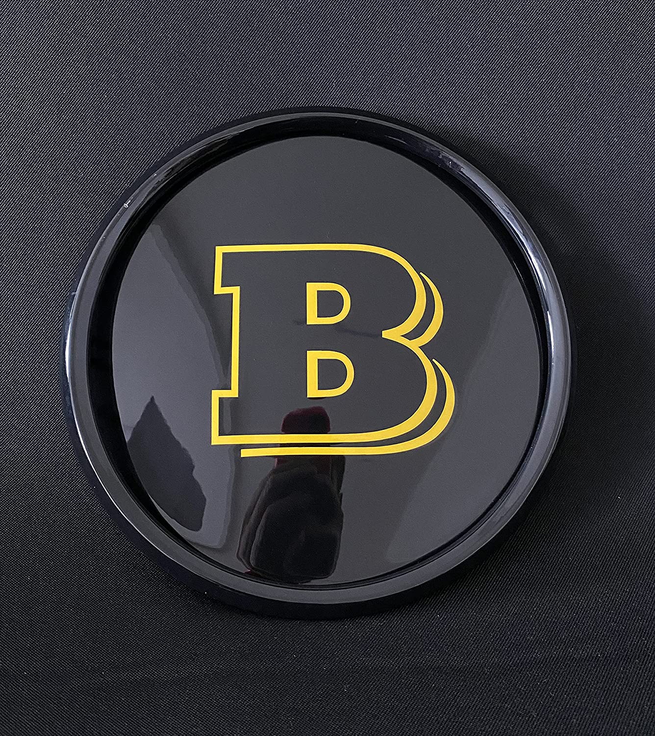 Mercedes-Benz W463A W464 G-Class G-Wagon G63 G500 front grille black gloss Brabus style badge logo emblem Golden