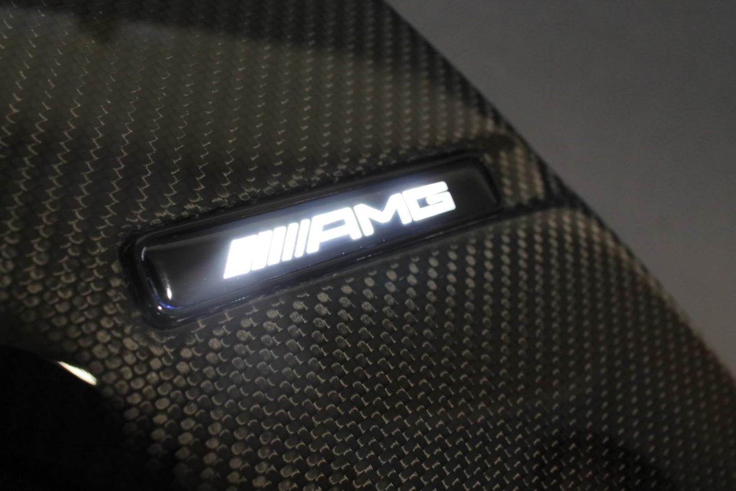 Mercedes W222 2013+ S Class Klasse Carbon Fiber Fender Covers Flaps Fangs with LED Illumination
