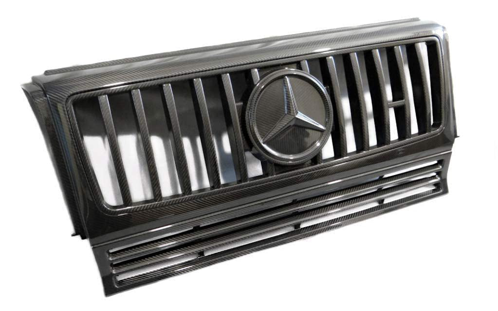 MERCEDES W463 CARBON FIBER FRONT GRILLE complete CONVERSION UPGRADE TO W463A G WAGON