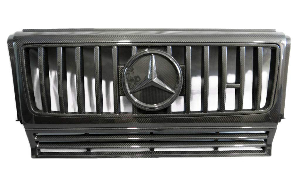 MERCEDES W463 CARBON FIBER FRONT GRILLE complete CONVERSION UPGRADE TO W463A G WAGON