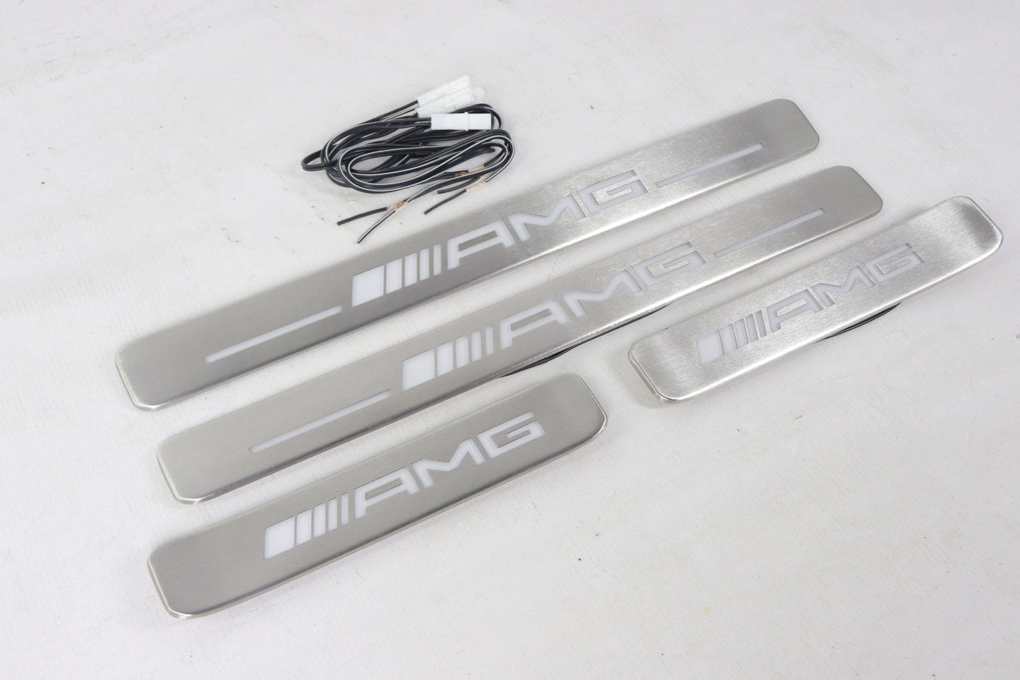 Metal AMG LED Illuminated door sills for Mercedes-Benz W463A W464 G-Class 4 pcs