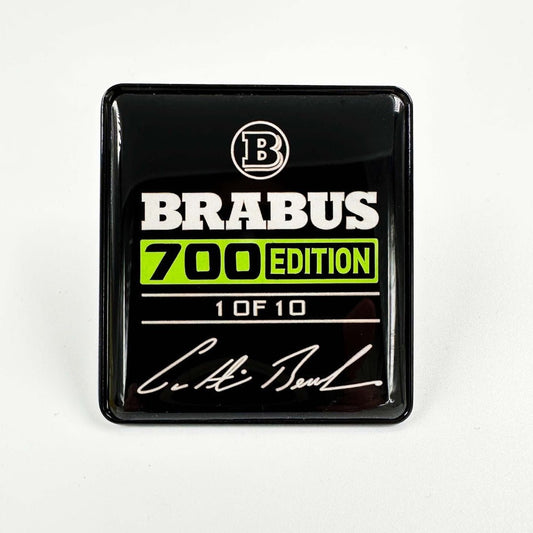 Metal Brabus 700 edition 1 of 10 Green seats emblem badge logo set for Mercedes-Benz W463A G-Class