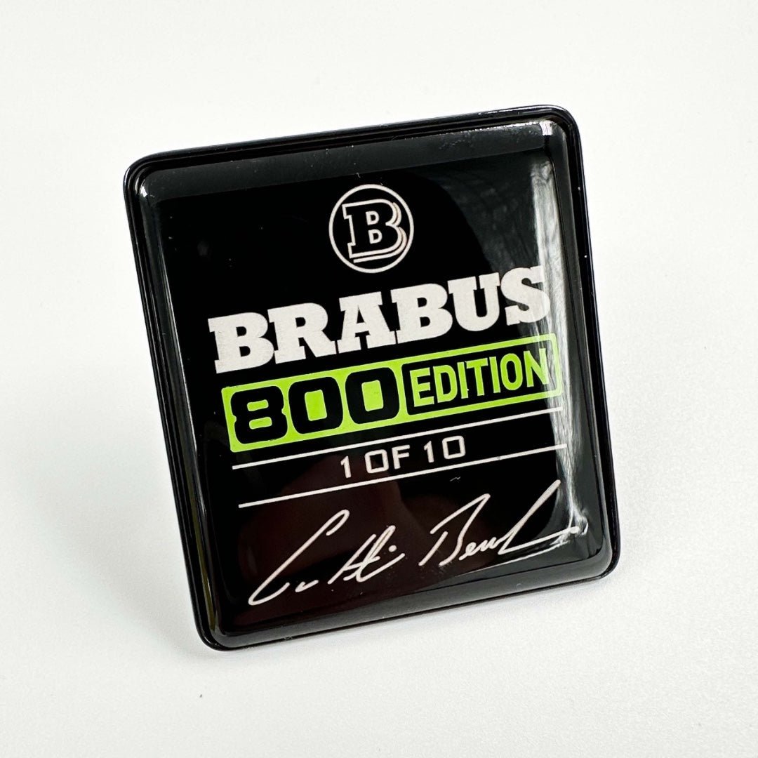 Metal Brabus 800 edition 1 of 10 Green seats emblem badge logo set for Mercedes-Benz W463A G-Class