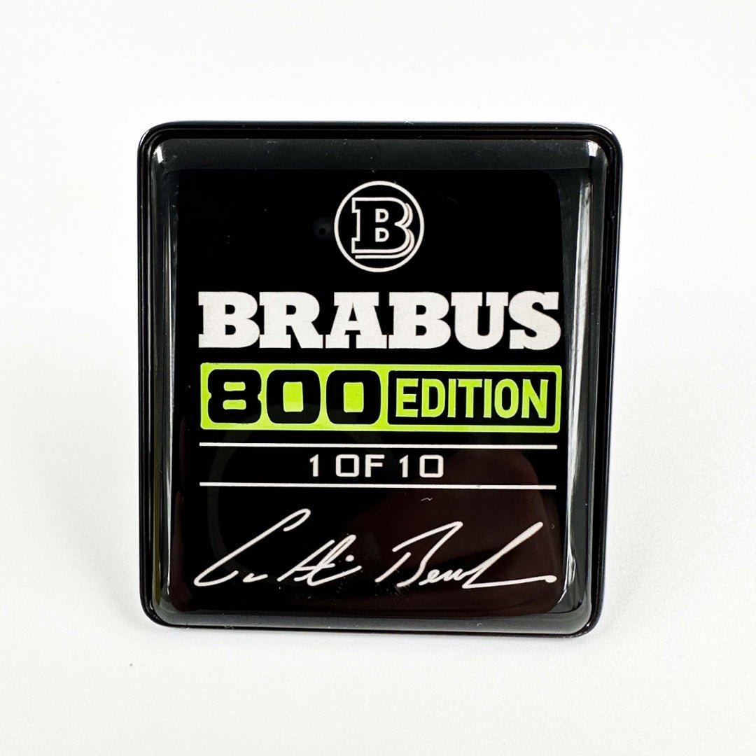 Metal Brabus 800 edition 1 of 10 Green seats emblem badge logo set for Mercedes-Benz W463A G-Class