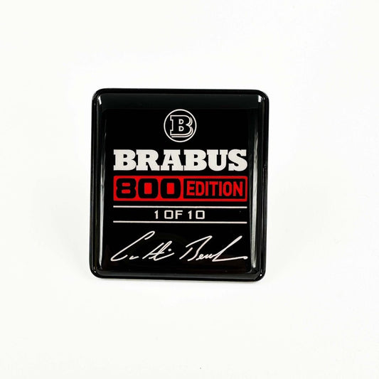 Metal Brabus 800 edition 1 of 10 RED seats emblem badge logo set for Mercedes-Benz W463A G-Class