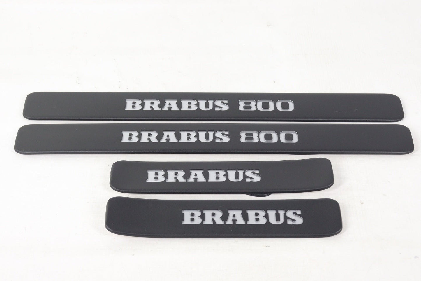 Metal Brabus 800 White + Orange LED Illuminated door sills for Mercedes-Benz W463A W464 G-Class