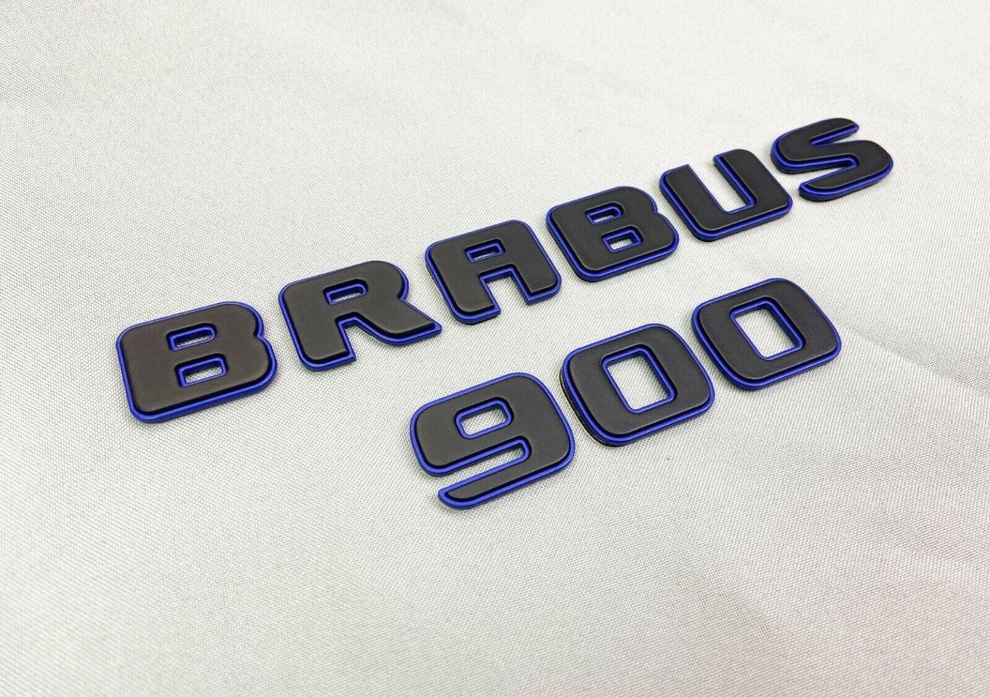 Metallic Brabus 900 ROCKET black blue emblems badges set for Mercedes-Benz G-Class W463 W463A