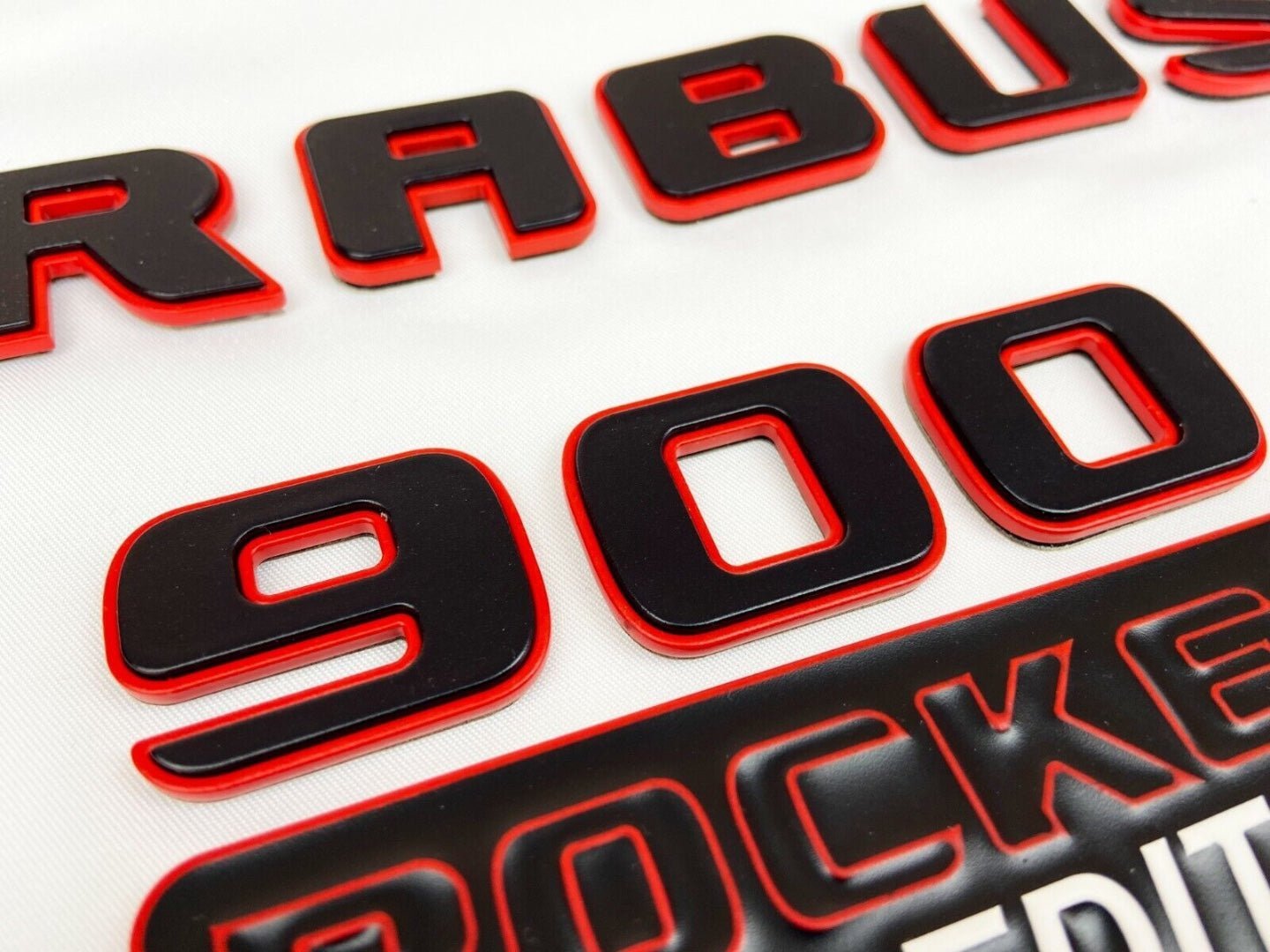 Metallic Brabus 900 ROCKET edition emblems badges set for Mercedes-Benz G-Class W463A