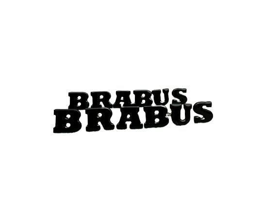 Metal Brabus badge emblem lettering for the door panel trim Mercedes-Benz W463A G-Class