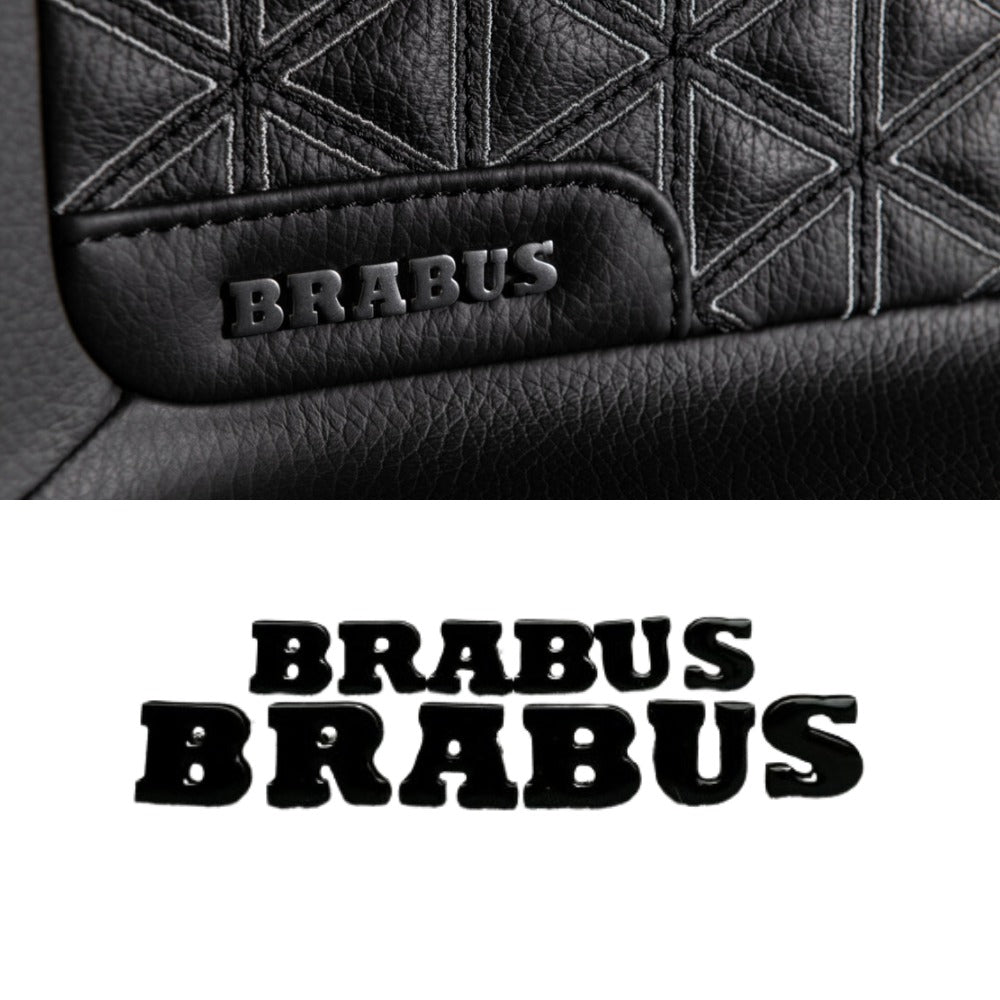 Metal Brabus badge emblem lettering for the door panel trim Mercedes-Benz W463A G-Class