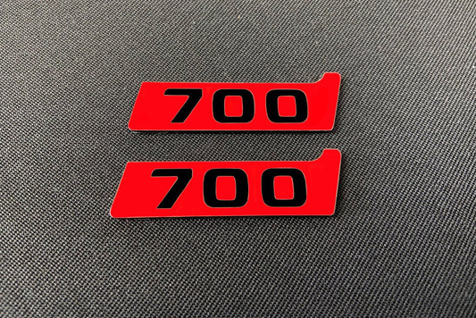 Metal Brabus Biturbo 700 red fenders emblem logo badges for Mercedes-Benz W463 W463A G-Class