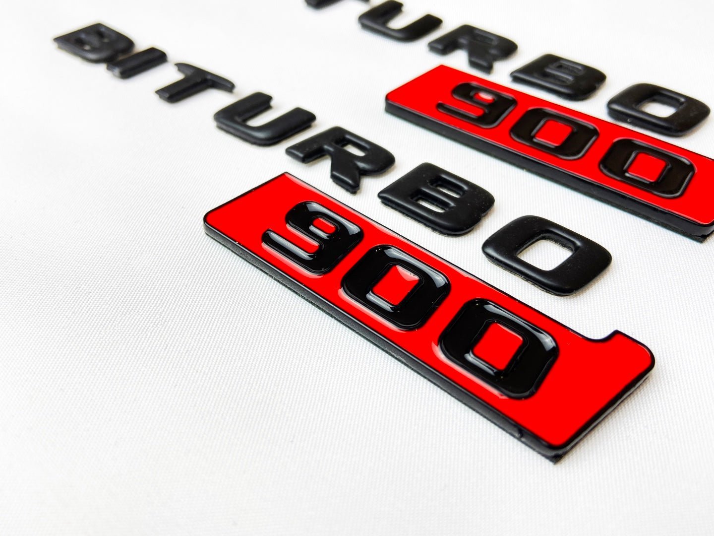 Metallic Brabus Biturbo 900 emblem logo badges set for Mercedes-Benz W463 W463A G-Class