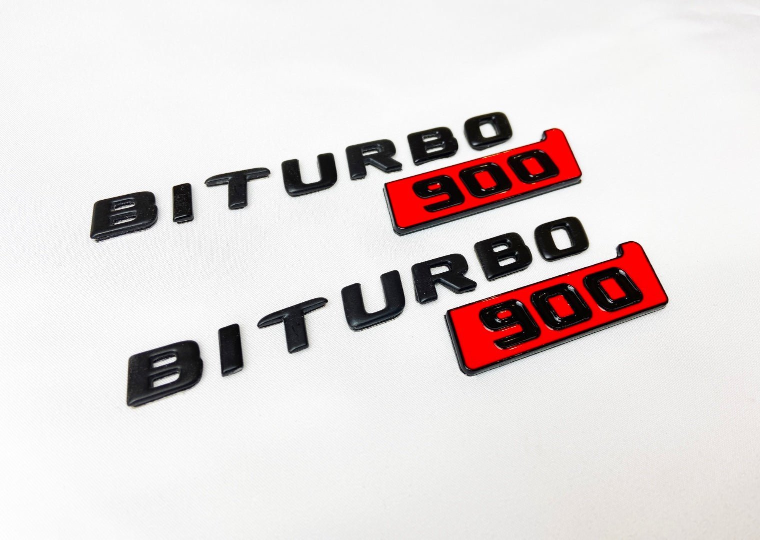 Metallic Brabus Biturbo 900 emblem logo badges set for Mercedes-Benz W463 W463A G-Class