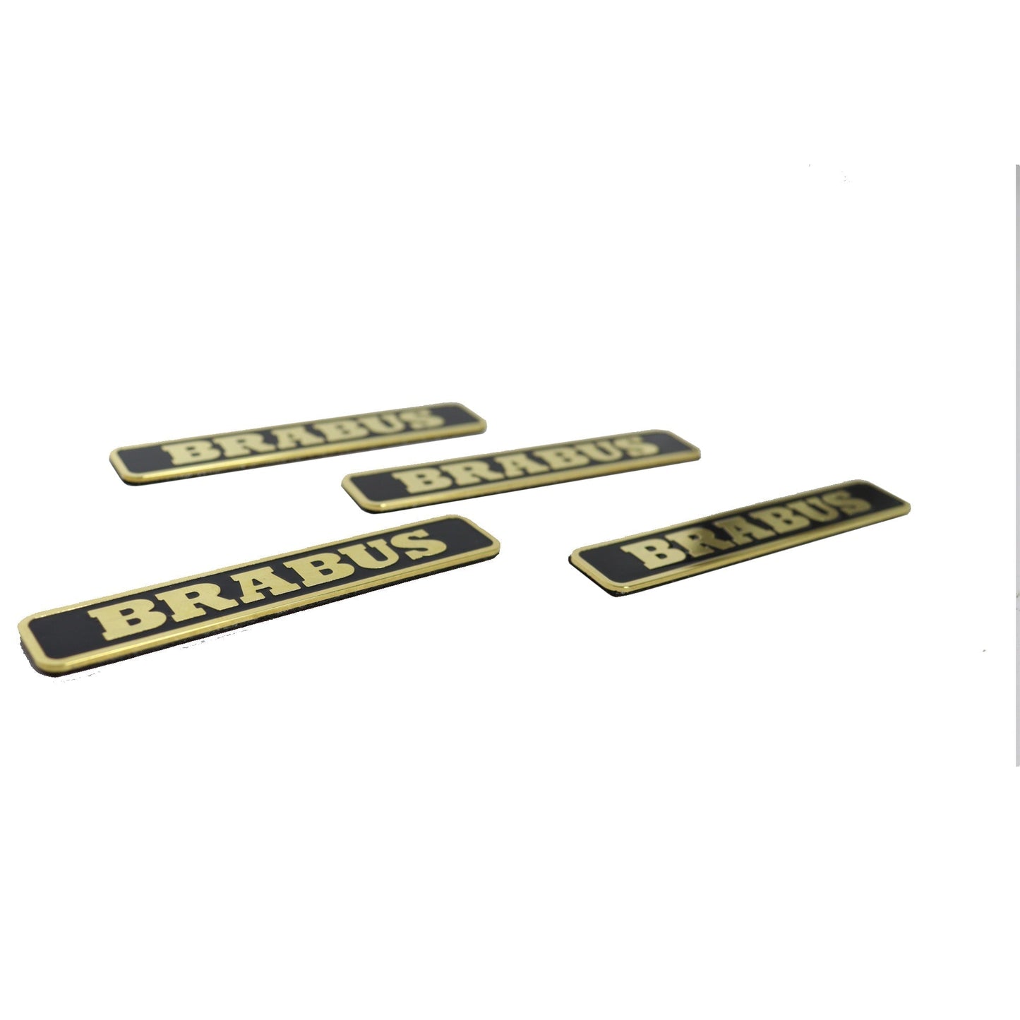 Metal Brabus floor mats gold badges emblems set for Mercedes-Benz W463 W463A G-Class