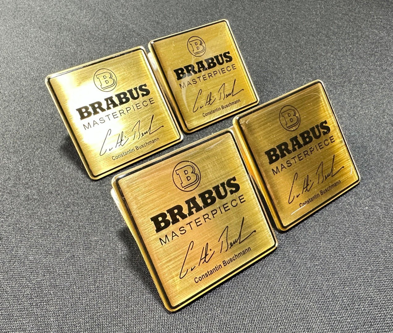 Metal Brabus Masterpiece Gold seats emblem badge logo set for Mercedes-Benz W463A G-Class