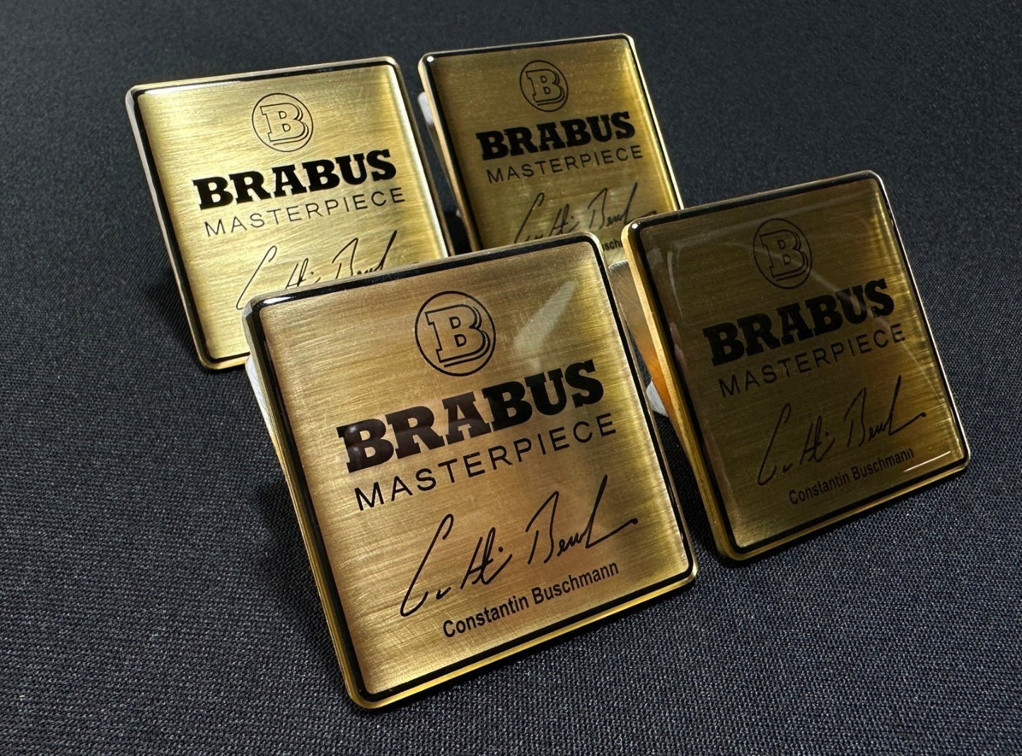 Metal Brabus Masterpiece Gold seats emblem badge logo set for Mercedes-Benz W463A G-Class