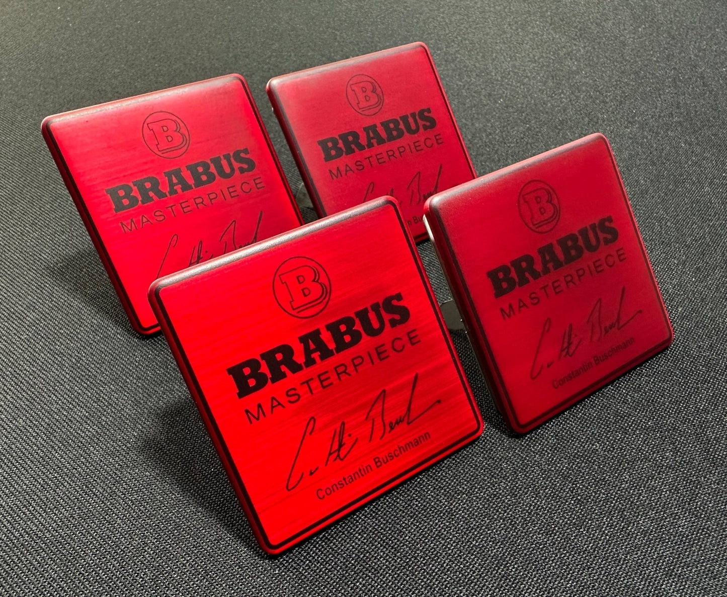 Metal Brabus Red Masterpiece seats emblem badge logo set for Mercedes-Benz W463A G-Class