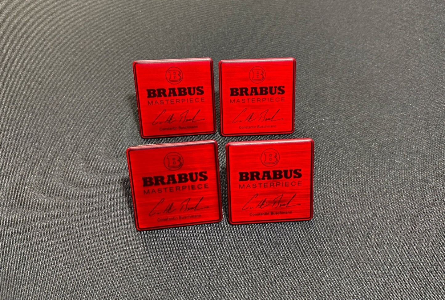 Metal Brabus Red Masterpiece seats emblem badge logo set for Mercedes-Benz W463A G-Class