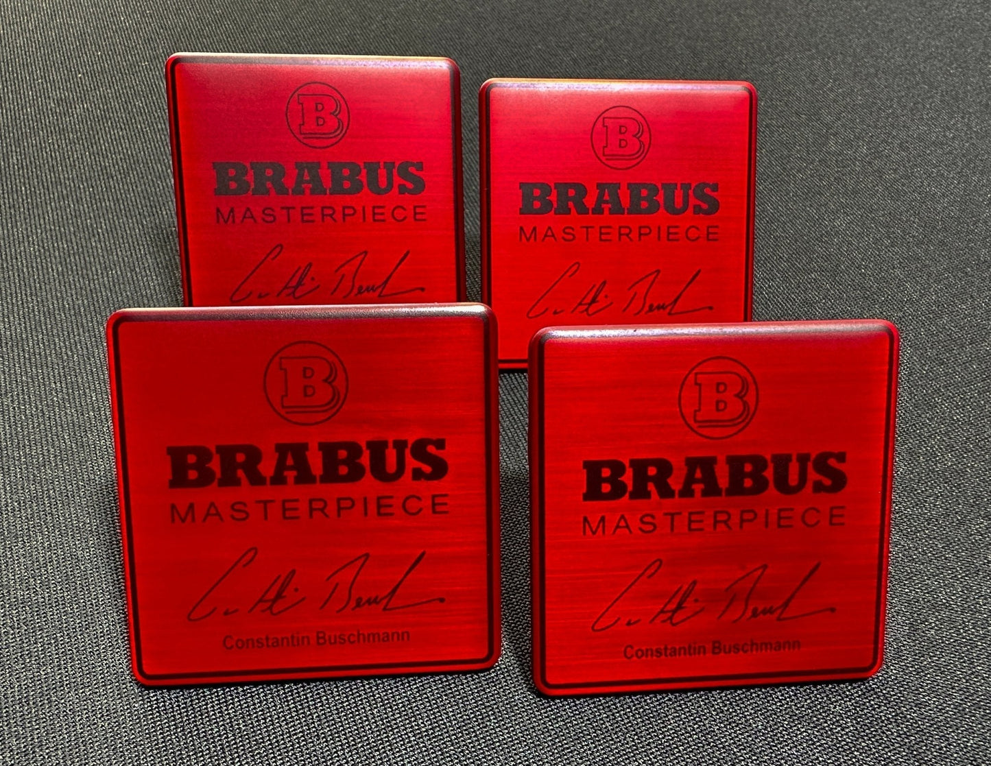 Metal Brabus Red Masterpiece seats emblem badge logo set for Mercedes-Benz W463A G-Class