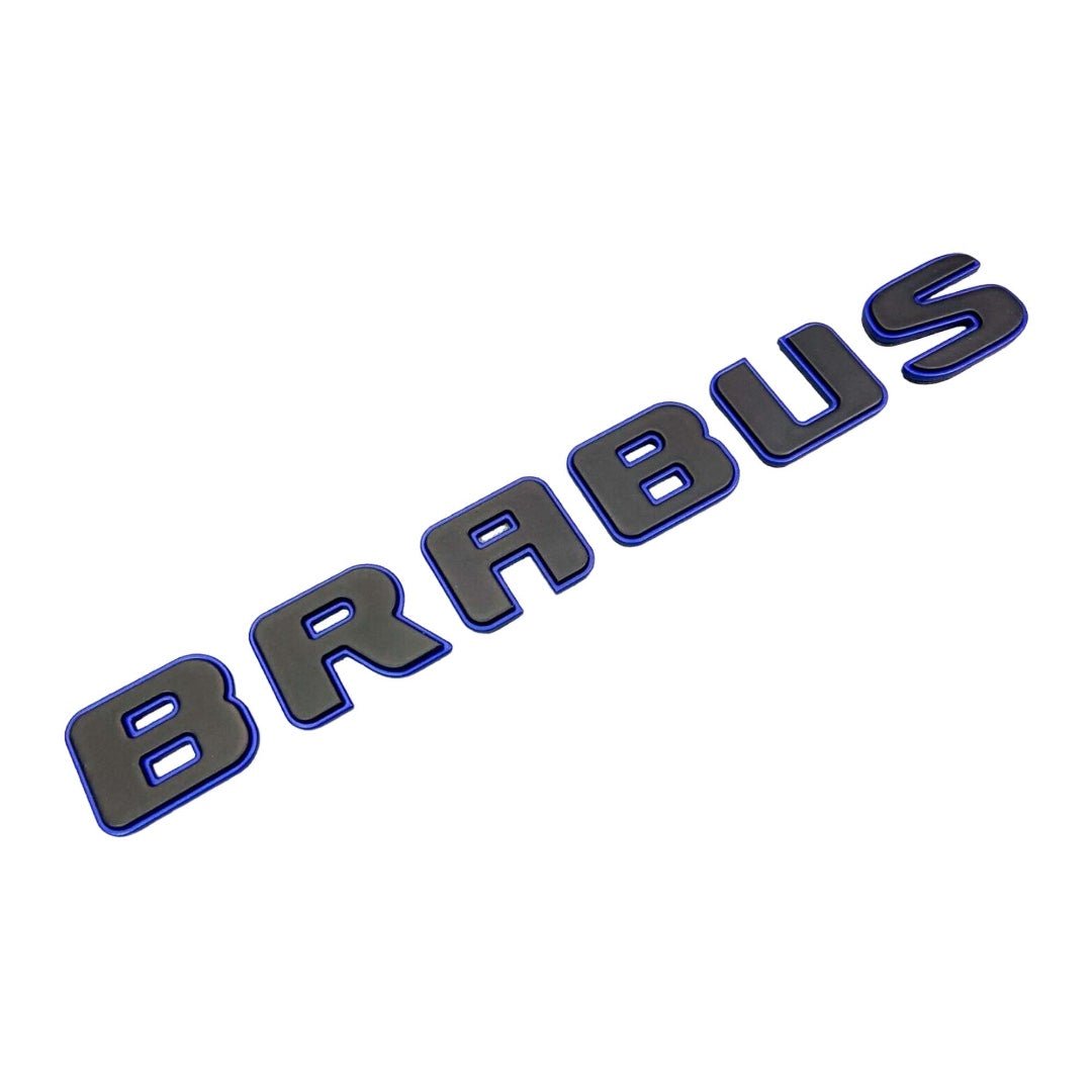 Metallic Brabus ROCKET blue black emblems badges set for Mercedes-Benz G-Class W463 W463A