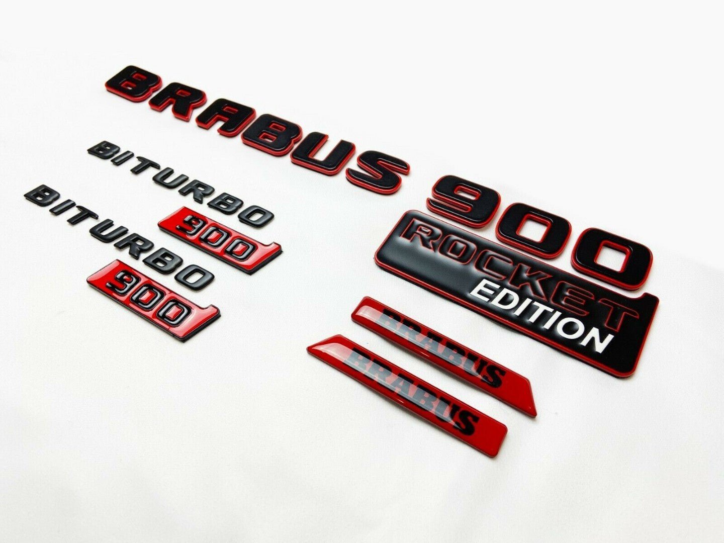 Metallic Brabus Rocket G900 style emblem badges set for Mercedes-Benz W463 W463A W464 G-Class